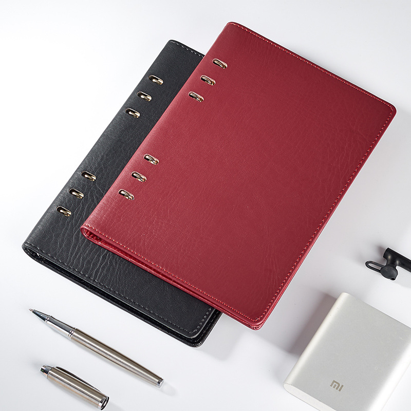 A4 Notebook Premium Leather Compendium-portefølje